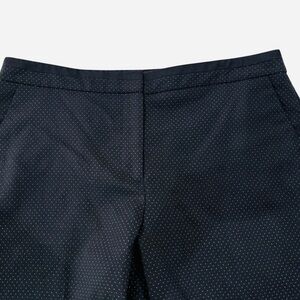 Talbots Size 12P Black w/White Pin Dots Wool Polyester Lined Trousers Pockets